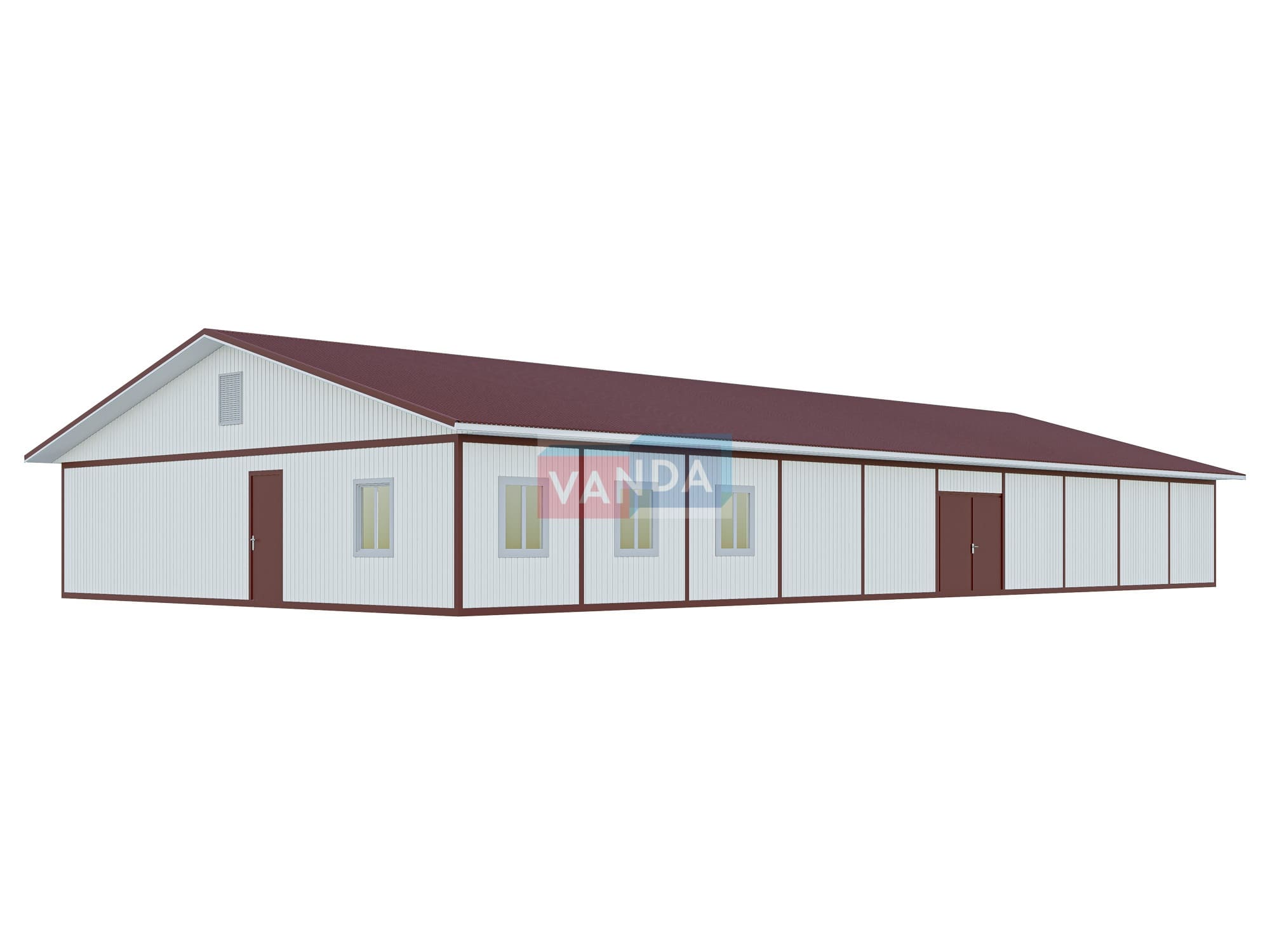 Проект модульного склада 12.0х24.0