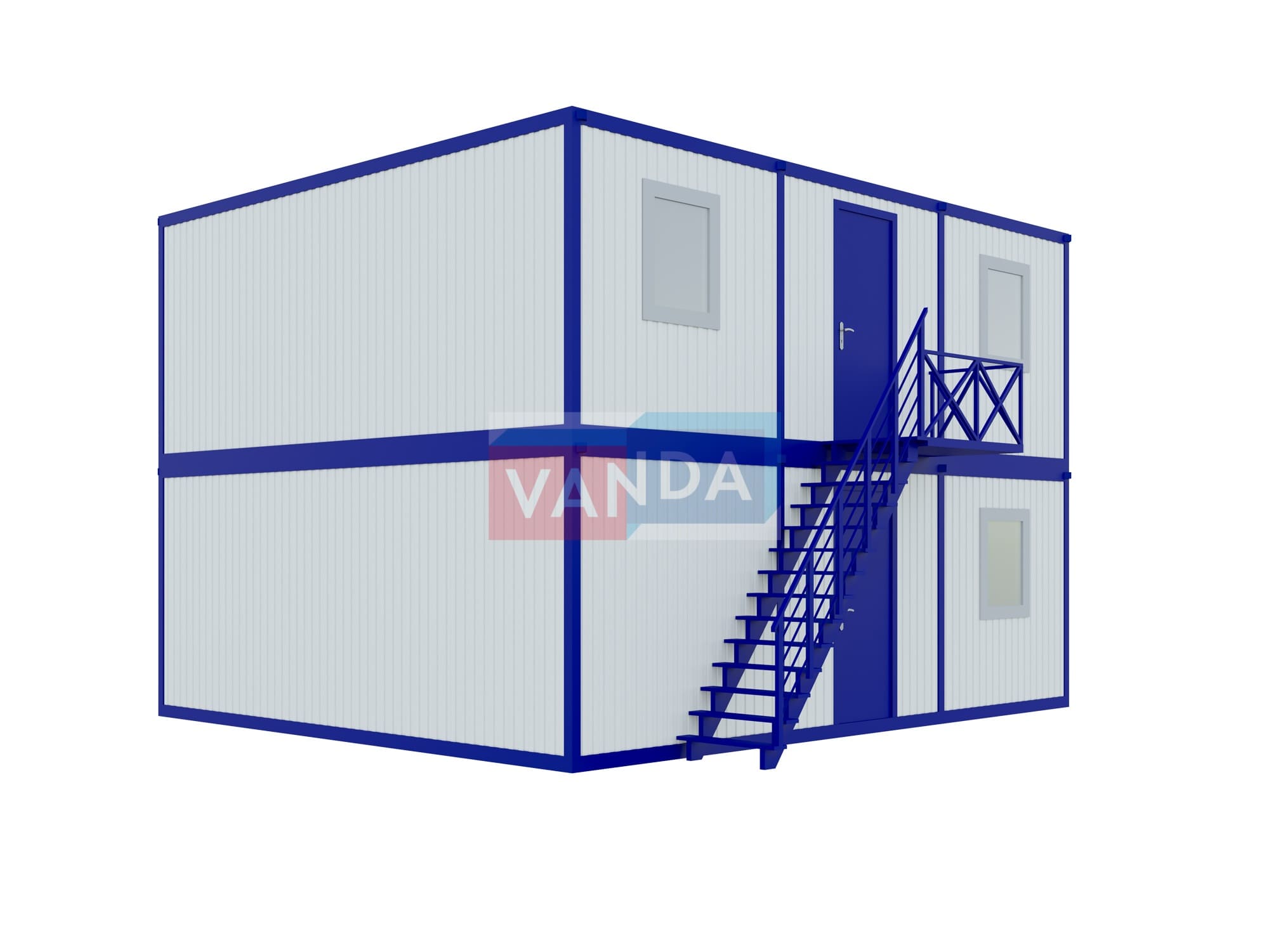 Проект офисного здания 6.0x7,2 Панели ПВХ